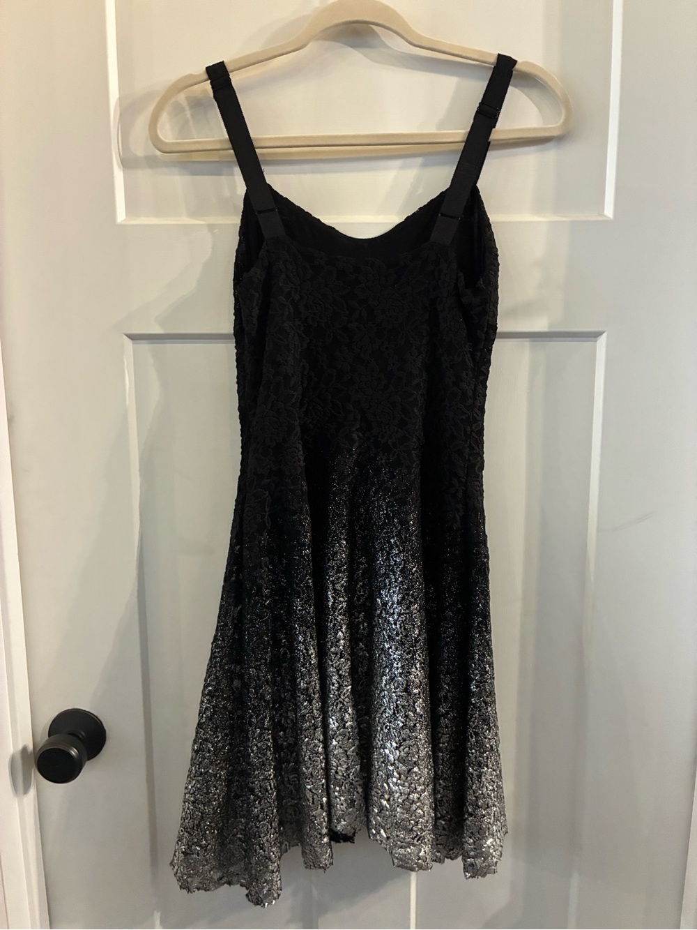 Free People Black Lace Dress with Adjustable Straps